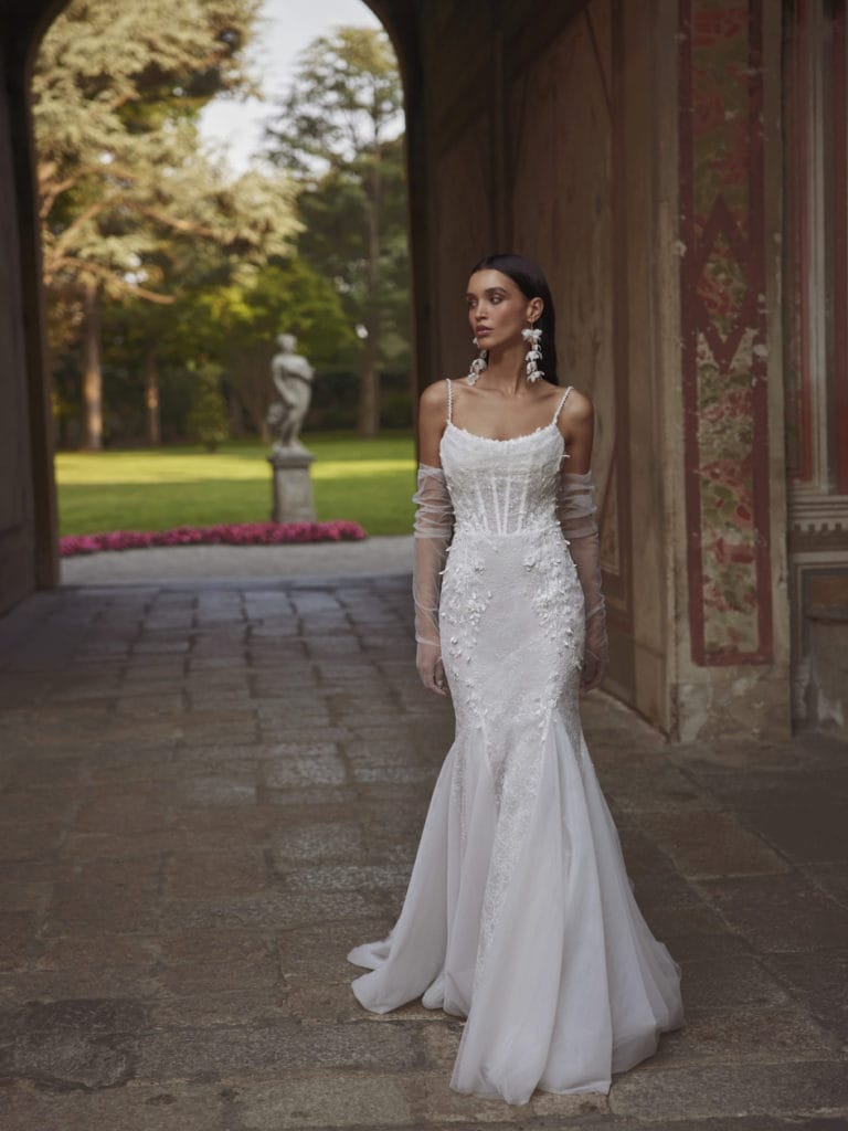 Bride in wedding dress from AJ Bridal Company St. Louis and Cape Girardeau, MO